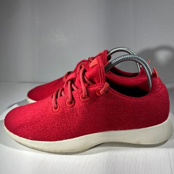 Allbirds Womens Size 9 Wool Runner Shoes Sneakers WR Red Running Walking Gym Jog - Picture 1 of 10